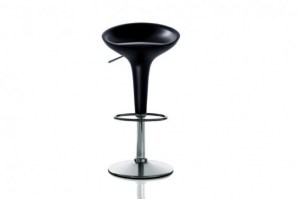 Bombo stool, in black